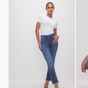 Good American Dark Blue Ankle Jeans